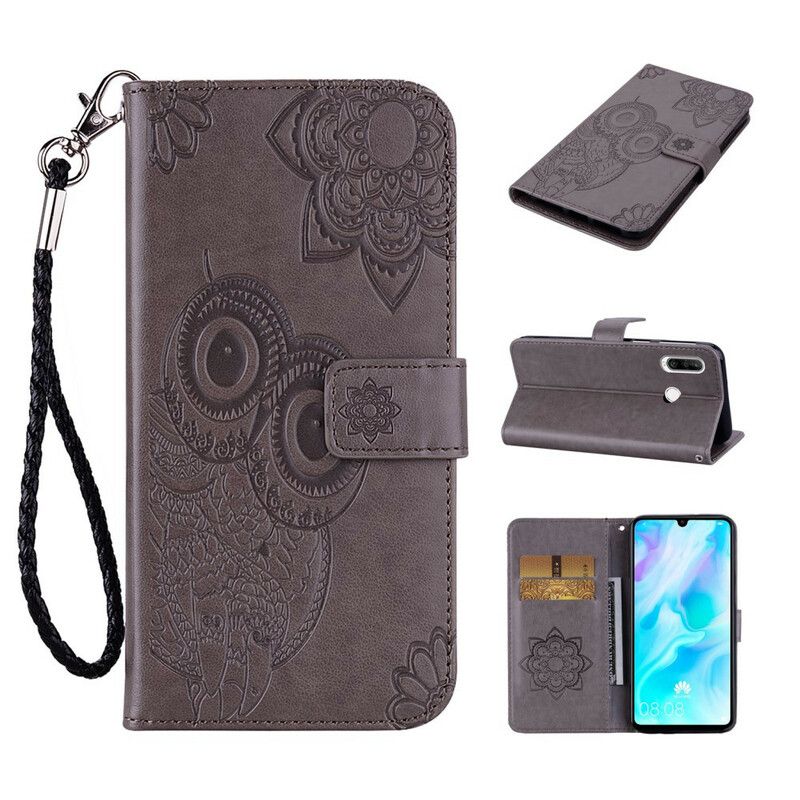 Flip Cover Huawei Y6p Ugle Mandala Og Charm