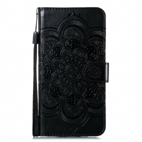 Læder Cover Huawei Y6p Fuld Mandala