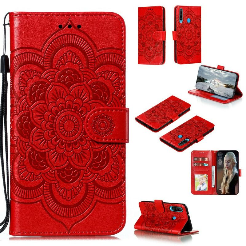 Læder Cover Huawei Y6p Fuld Mandala