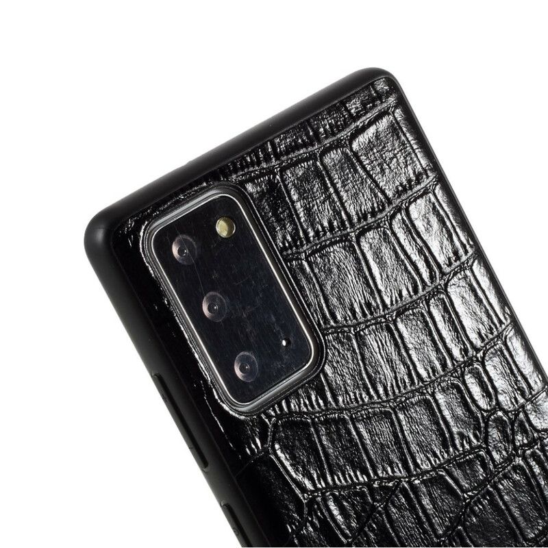 Cover Samsung Galaxy Note 20 Ægte Crocodile Texture Læder