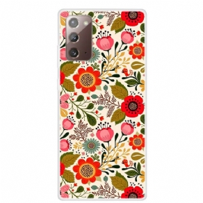 Cover Samsung Galaxy Note 20 Blomstertapet