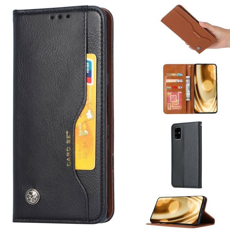 Cover Samsung Galaxy Note 20 Flip Cover Faux Læder Kortholder