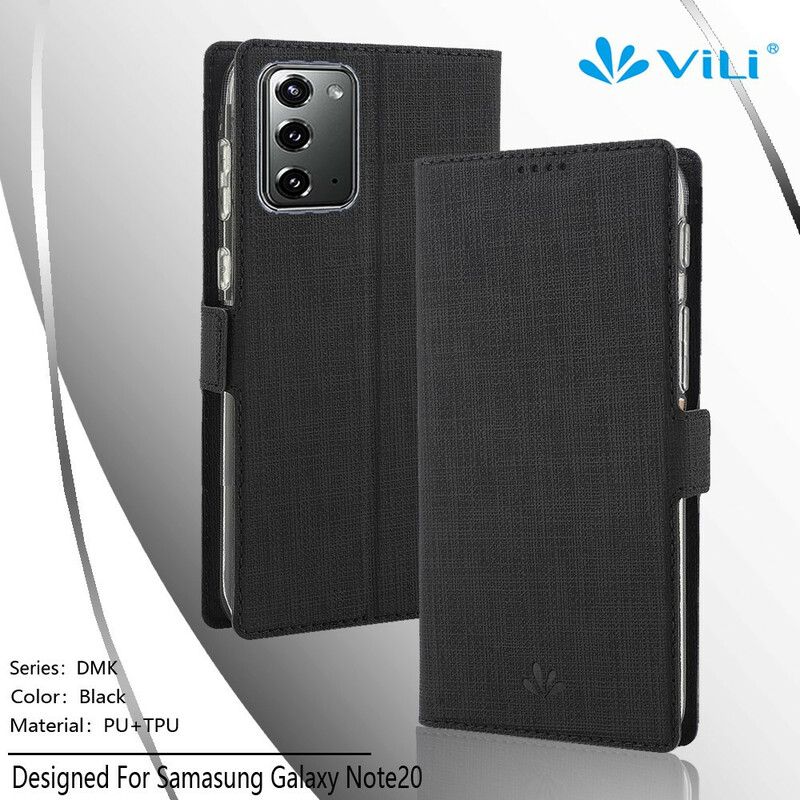 Cover Samsung Galaxy Note 20 Flip Cover Tekstureret Vili Dmx