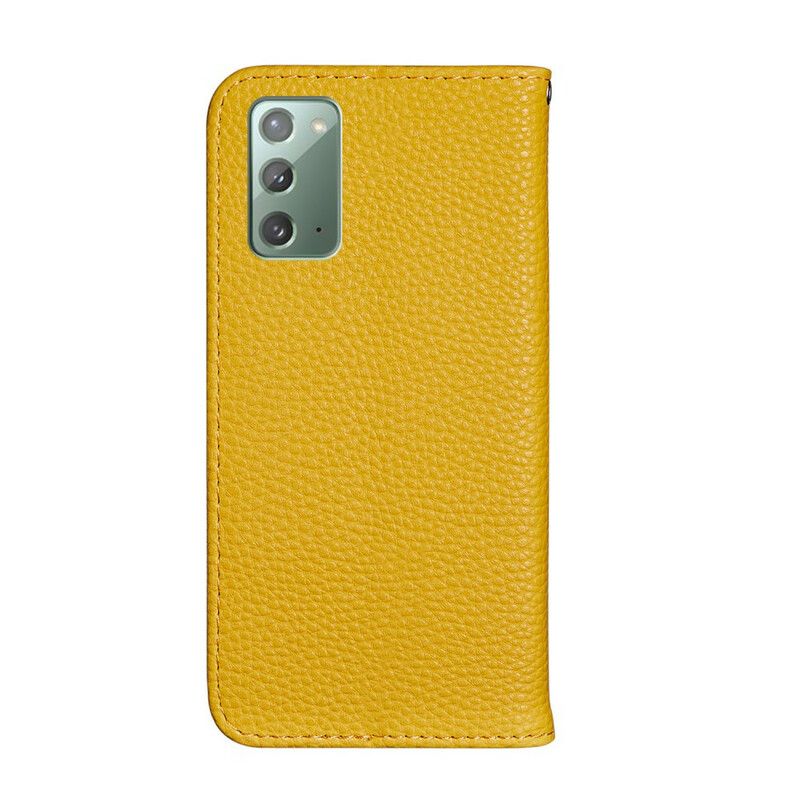 Cover Samsung Galaxy Note 20 Flip Cover Ultra Chic Litchi Imiteret Læder