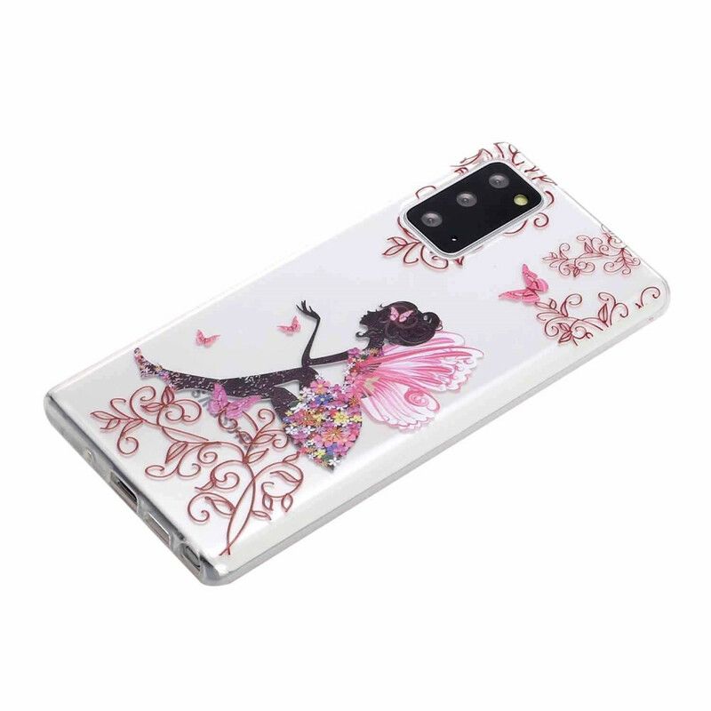 Cover Samsung Galaxy Note 20 Transparent Blomsterfe