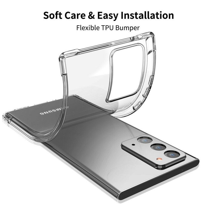 Cover Samsung Galaxy Note 20 Transparente Leeu Beskyttelsespuder