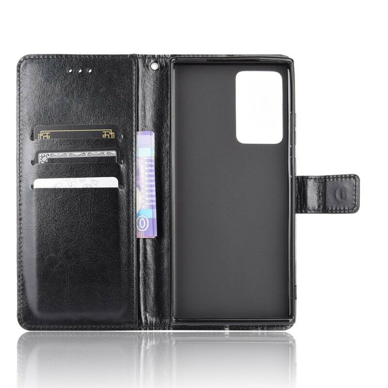 Flip Cover Samsung Galaxy Note 20 Blinkende Kunstlæder