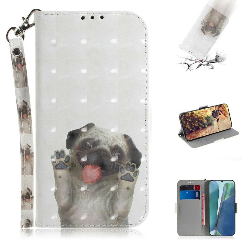 Flip Cover Samsung Galaxy Note 20 Med Snor Elsk Min Hund Med Snor