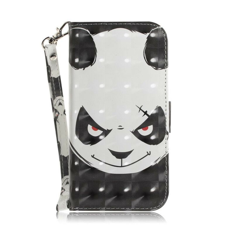 Flip Cover Samsung Galaxy Note 20 Med Snor Vred Panda Med Rem