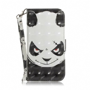 Flip Cover Samsung Galaxy Note 20 Med Snor Vred Panda Med Rem