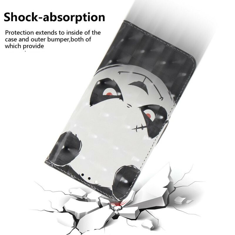 Flip Cover Samsung Galaxy Note 20 Med Snor Vred Panda Med Rem