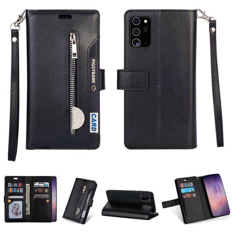 Flip Cover Samsung Galaxy Note 20 Pung Med Snor