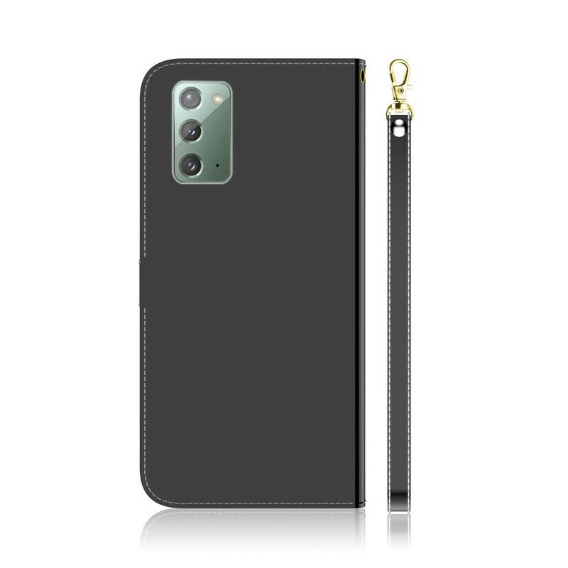 Flip Cover Samsung Galaxy Note 20 Spejlcover I Imiteret Læder