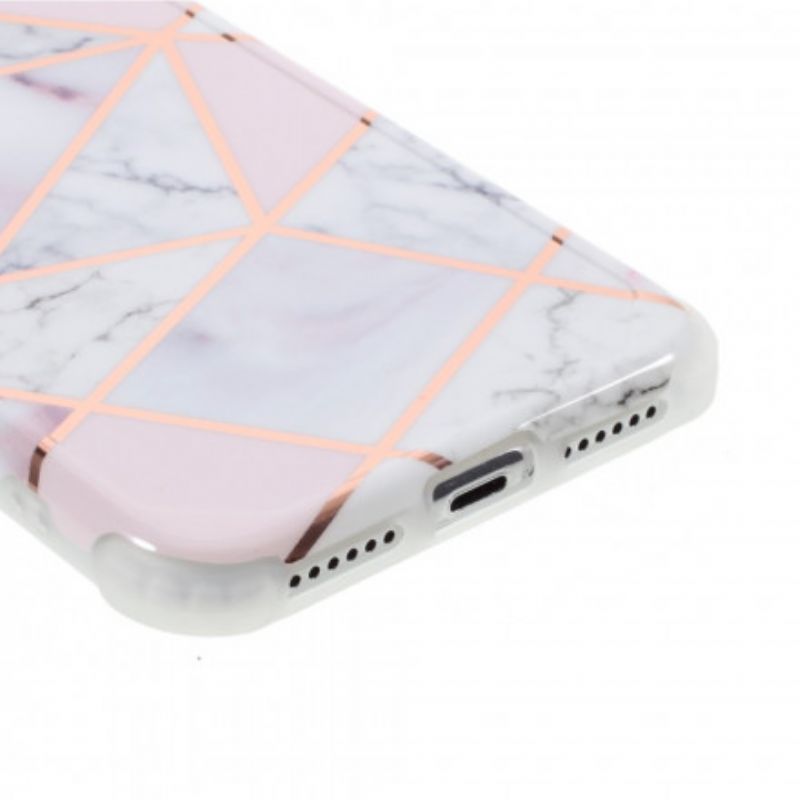 Cover iPhone X / XS Blinkende Geometrisk Marmor