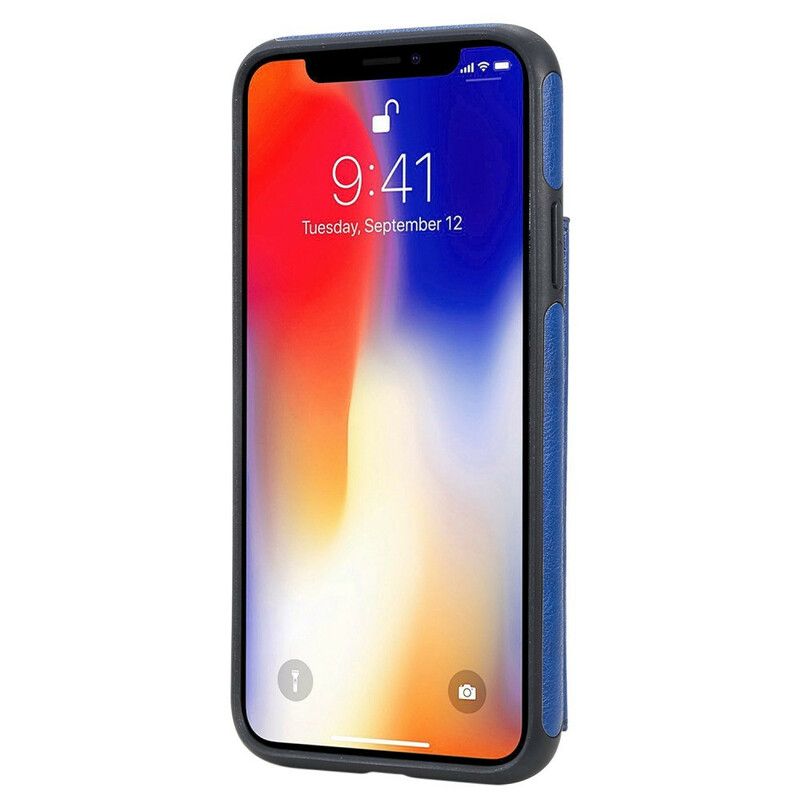 Cover iPhone X / XS Cat Printing Support Card Holder