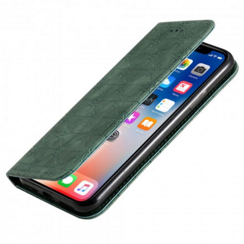 Cover iPhone X / XS Flip Cover Barokke Blomster