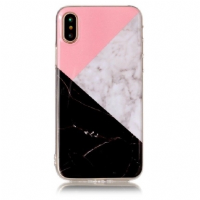 Cover iPhone X / XS Geometrisk Marmoreffekt