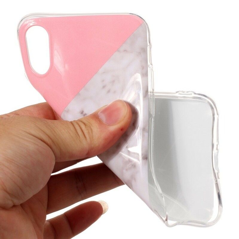 Cover iPhone X / XS Geometrisk Marmoreffekt