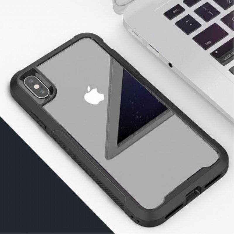 Cover iPhone X / XS Hybrid Klare Kofangerkanter