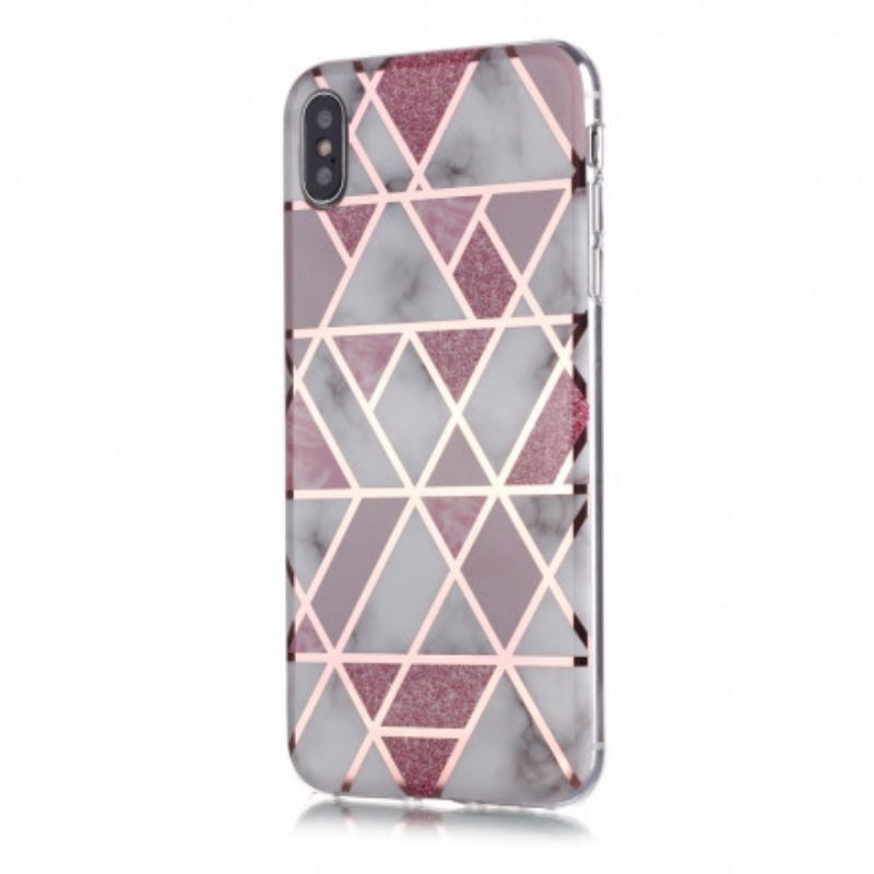 Cover iPhone X / XS Marmor Geometri Design