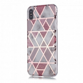 Cover iPhone X / XS Marmor Geometri Design