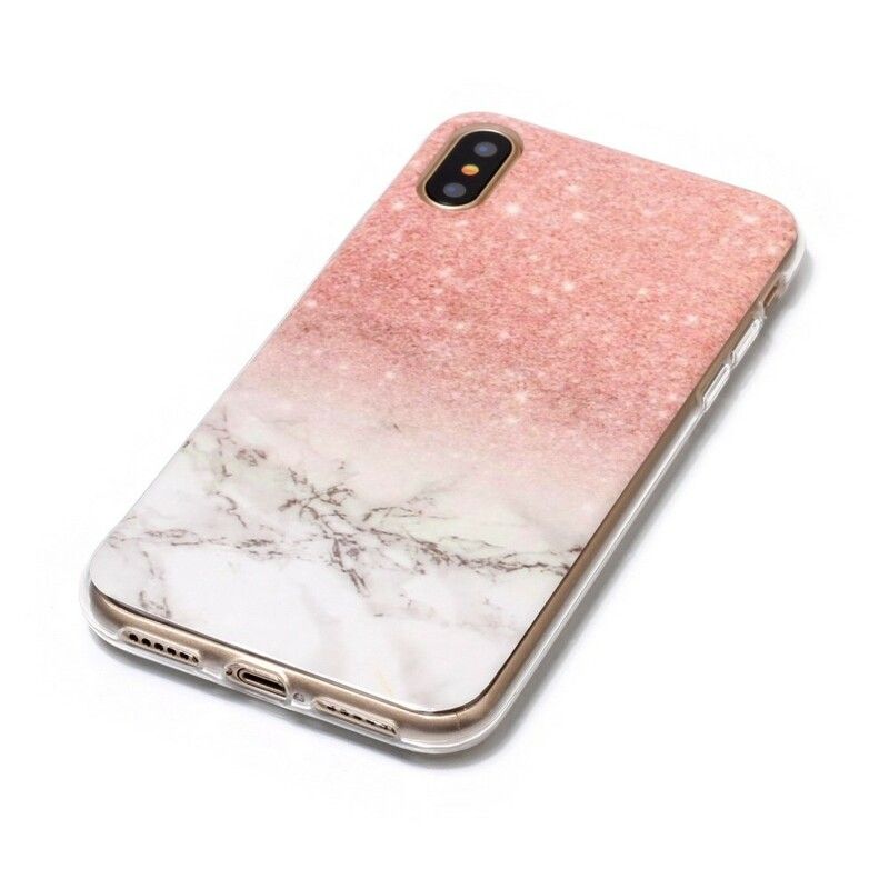 Cover iPhone X / XS Marmoreringseffekt