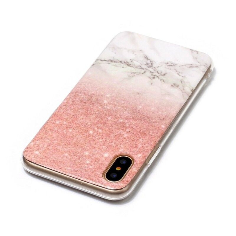 Cover iPhone X / XS Marmoreringseffekt