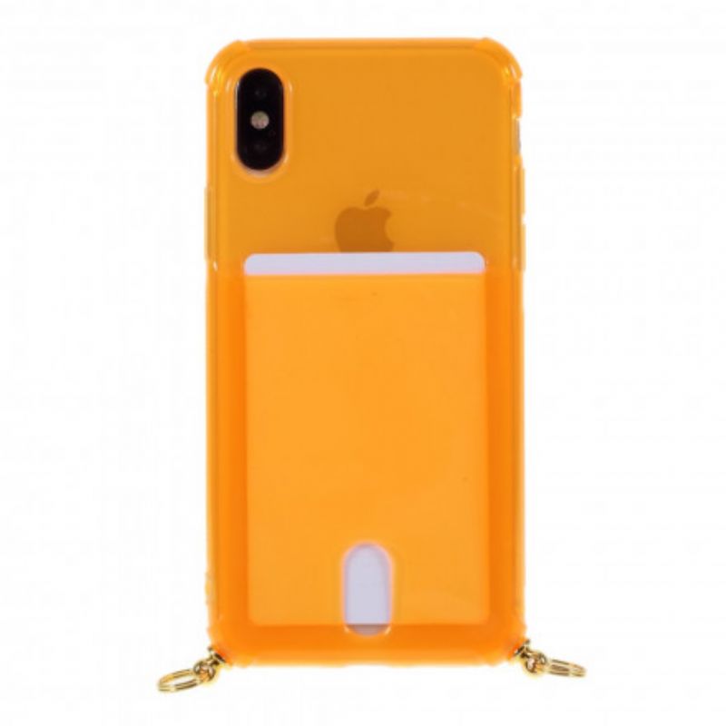 Cover iPhone X / XS Med Snor Snor Med Kortholder