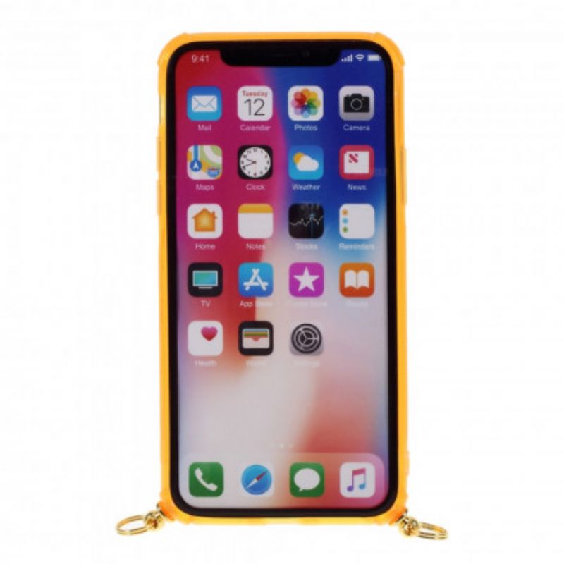 Cover iPhone X / XS Med Snor Snor Med Kortholder