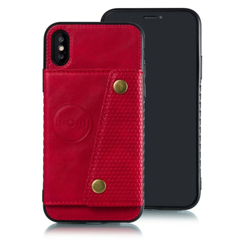 Cover iPhone X / XS Punge Etui Snap Tegnebog