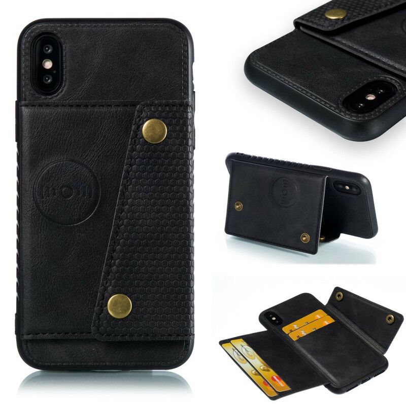 Cover iPhone X / XS Punge Etui Snap Tegnebog