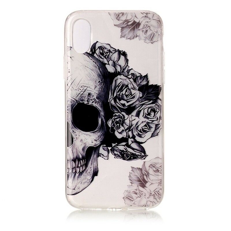 Cover iPhone X / XS Transparent Blomsterkranie