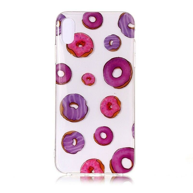 Cover iPhone X / XS Transparent Donut Blæser