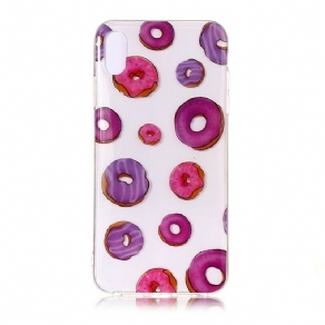 Cover iPhone X / XS Transparent Donut Blæser