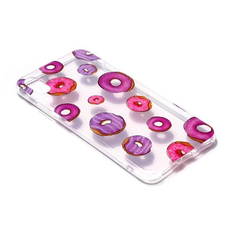 Cover iPhone X / XS Transparent Donut Blæser