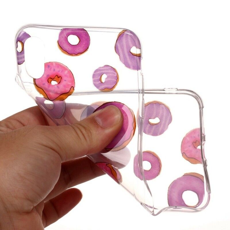 Cover iPhone X / XS Transparent Donut Blæser