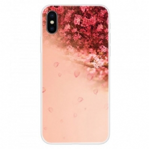 Cover iPhone X / XS Transparent Romantisk Træ