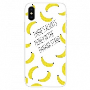 Cover iPhone X / XS Transparente Bananpenge