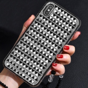 Cover iPhone X / XS Trekant Diamanter