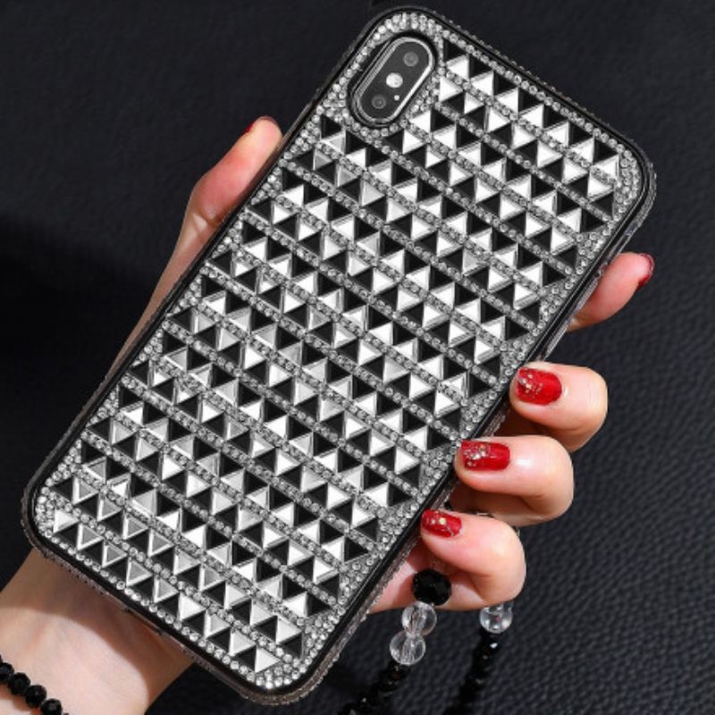 Cover iPhone X / XS Trekant Diamanter