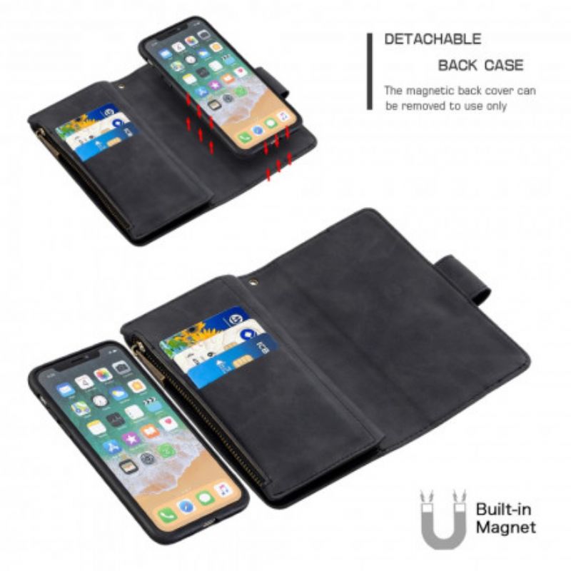 Flip Cover iPhone X / XS Binfen Farve Aftagelig