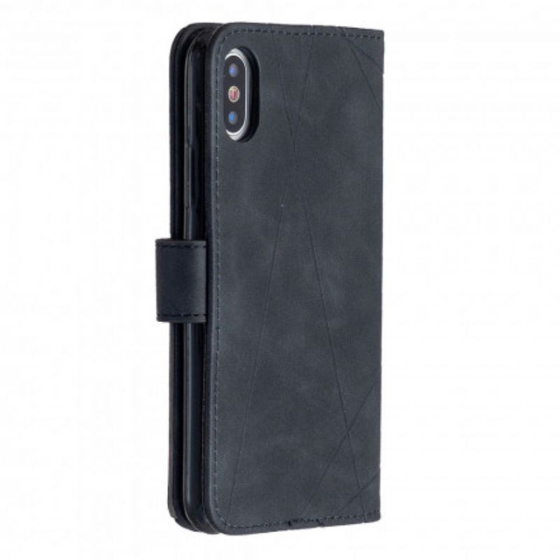 Flip Cover iPhone X / XS Binfen Farvetrekanter