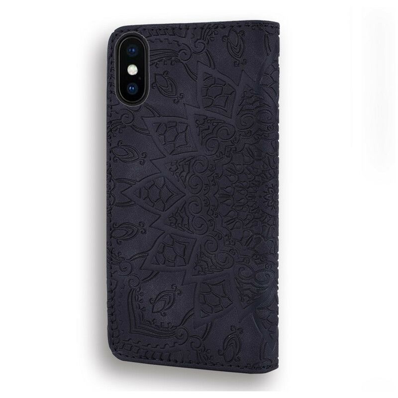 Flip Cover iPhone X / XS Blomstertryk