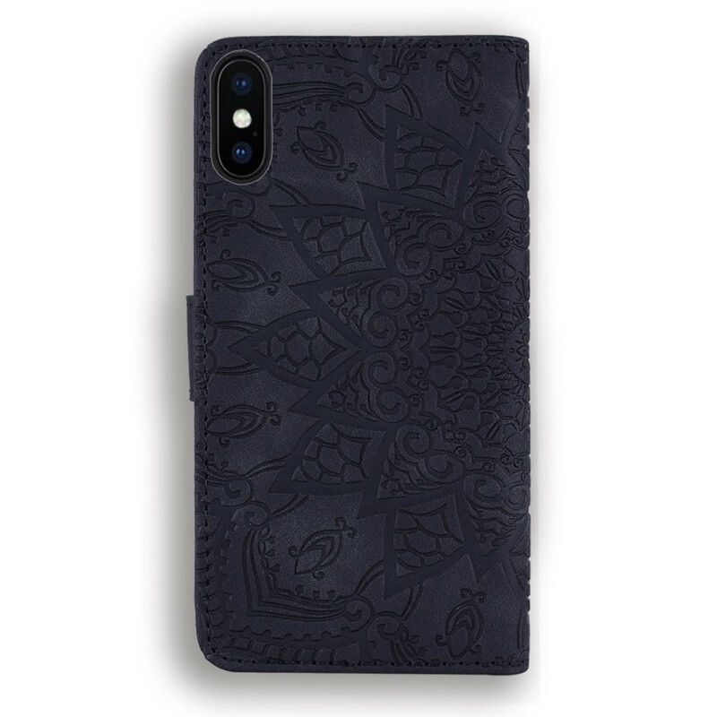 Flip Cover iPhone X / XS Blomstertryk