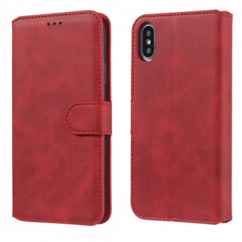 Flip Cover iPhone X / XS Ensfarvet