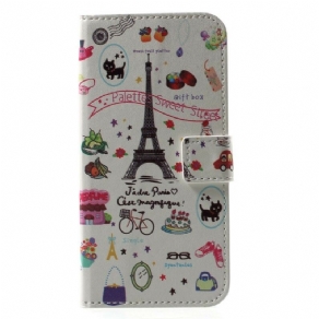 Flip Cover iPhone X / XS Jeg Elsker Paris