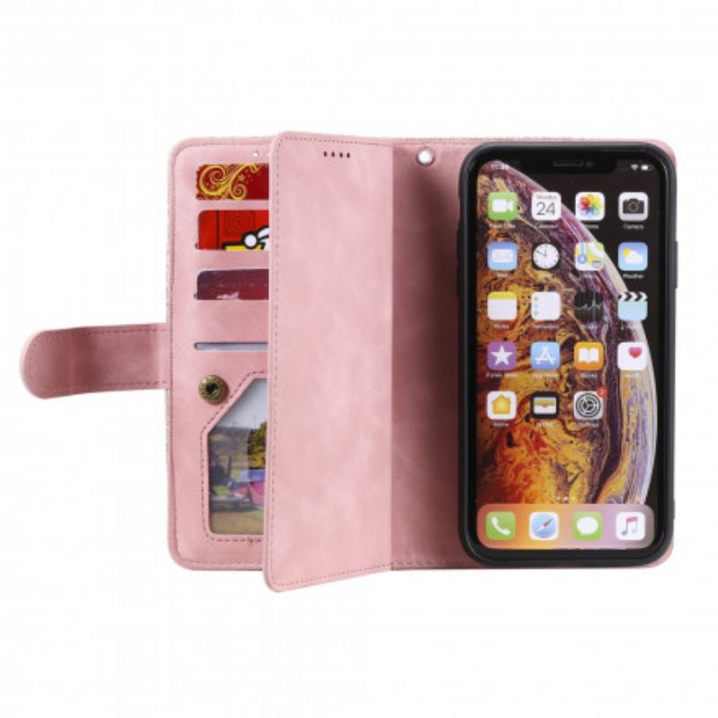 Flip Cover iPhone X / XS Møntpung 9 Kortholder