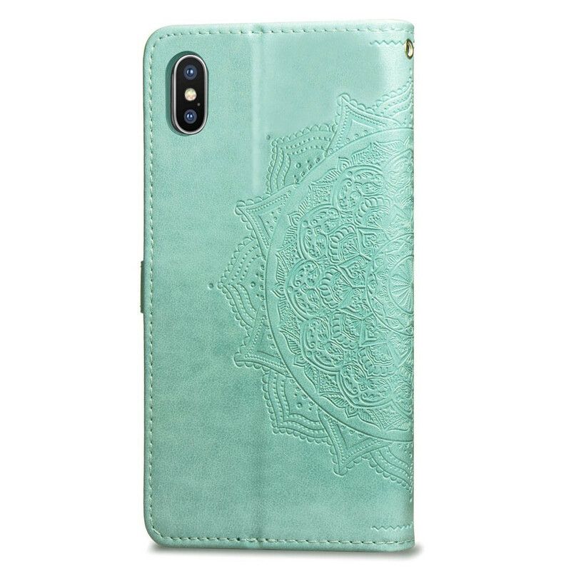 Læder Cover iPhone X / XS Middelaldermandala