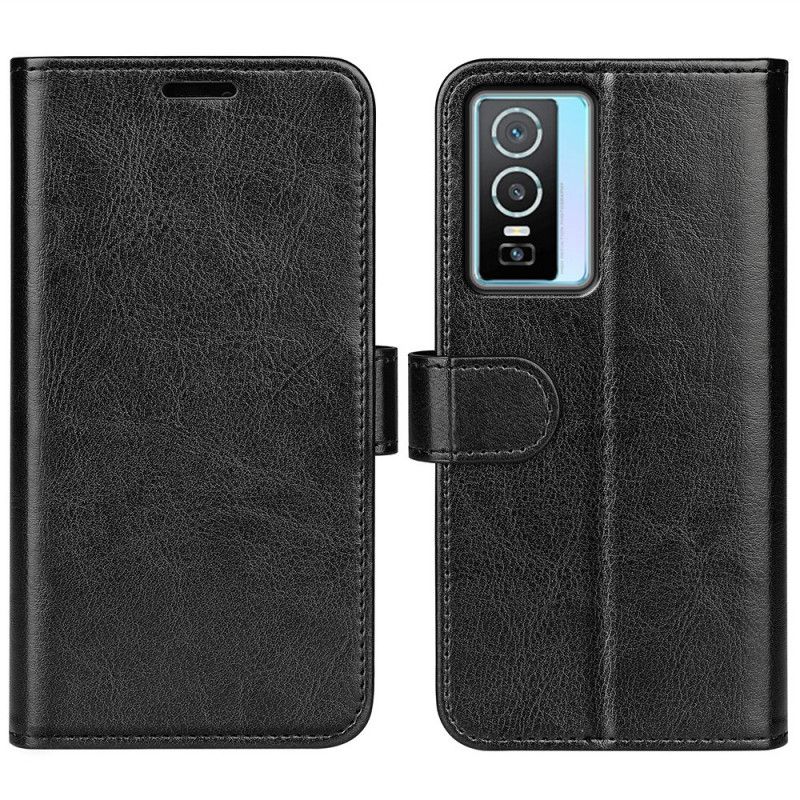 Flip Cover Vivo Y76 5G Design Lædereffekt