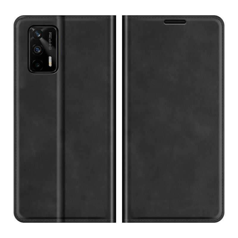 Cover Realme GT 5G Flip Cover Stil Lædersøm